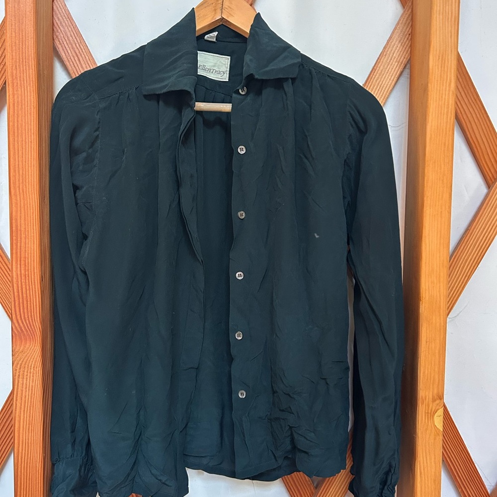 Silk Button-Up Blouse